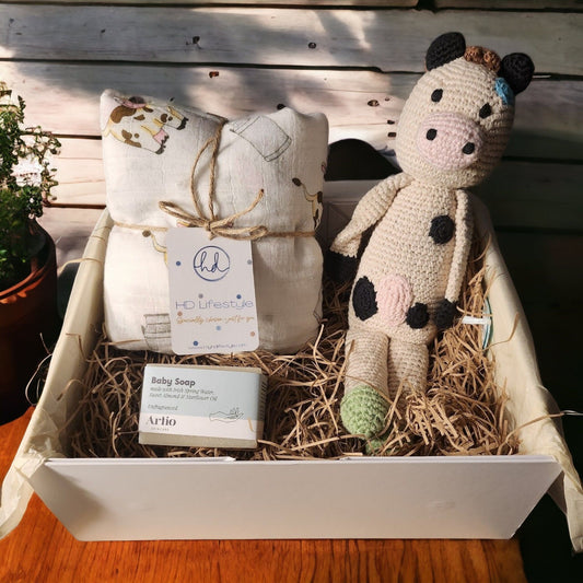 New Baby Cow Hamper - HD Lifestyle