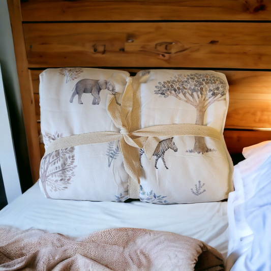 Safari Dimple Fleece Blanket - HD Lifestyle